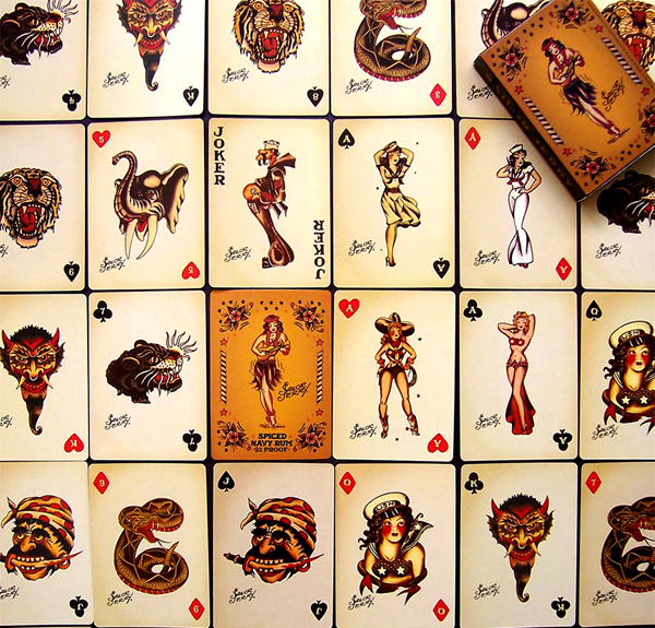 Joker tattoos used to be associated with playing cards and is related to